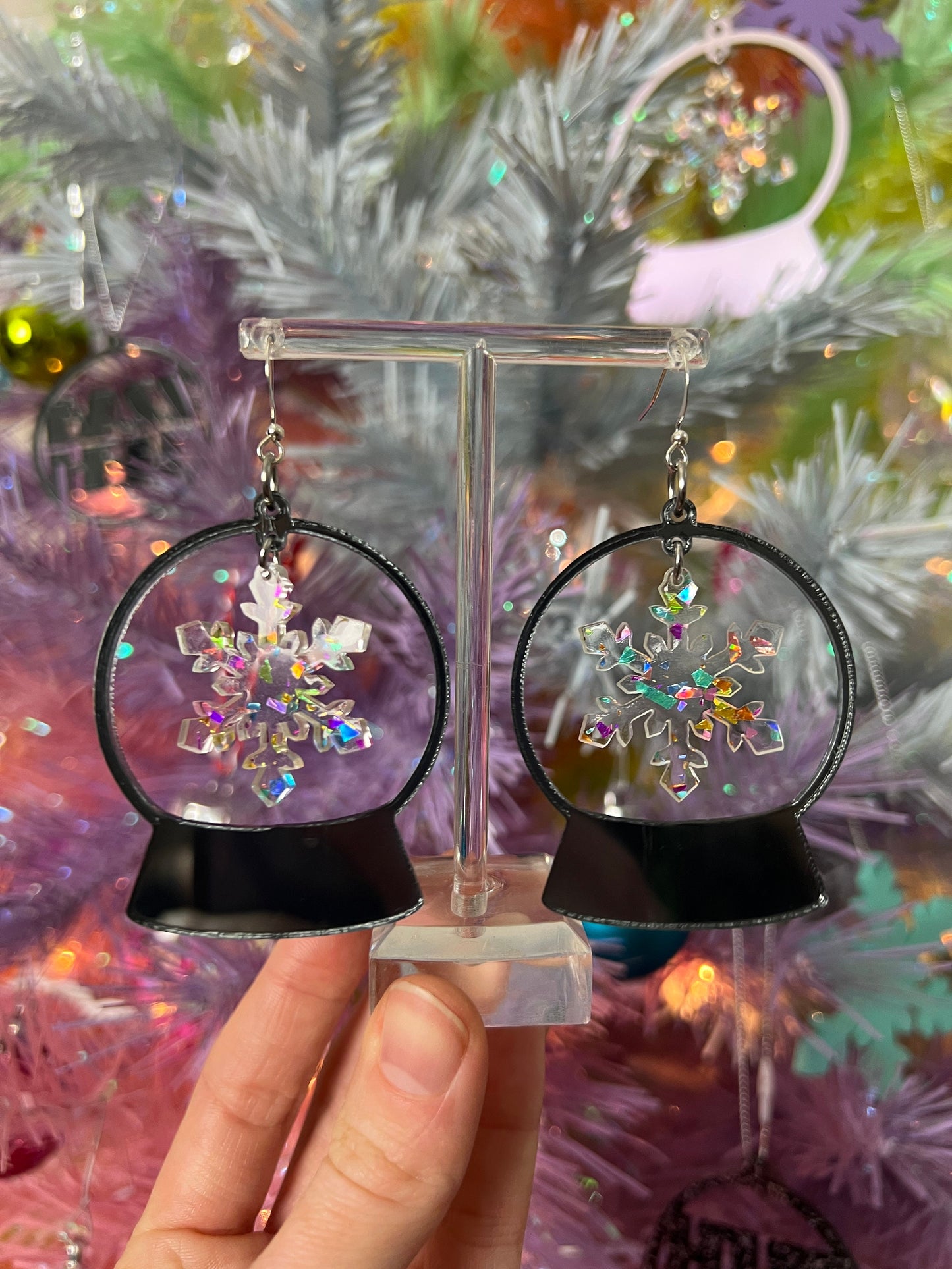 Snow Globe Earrings