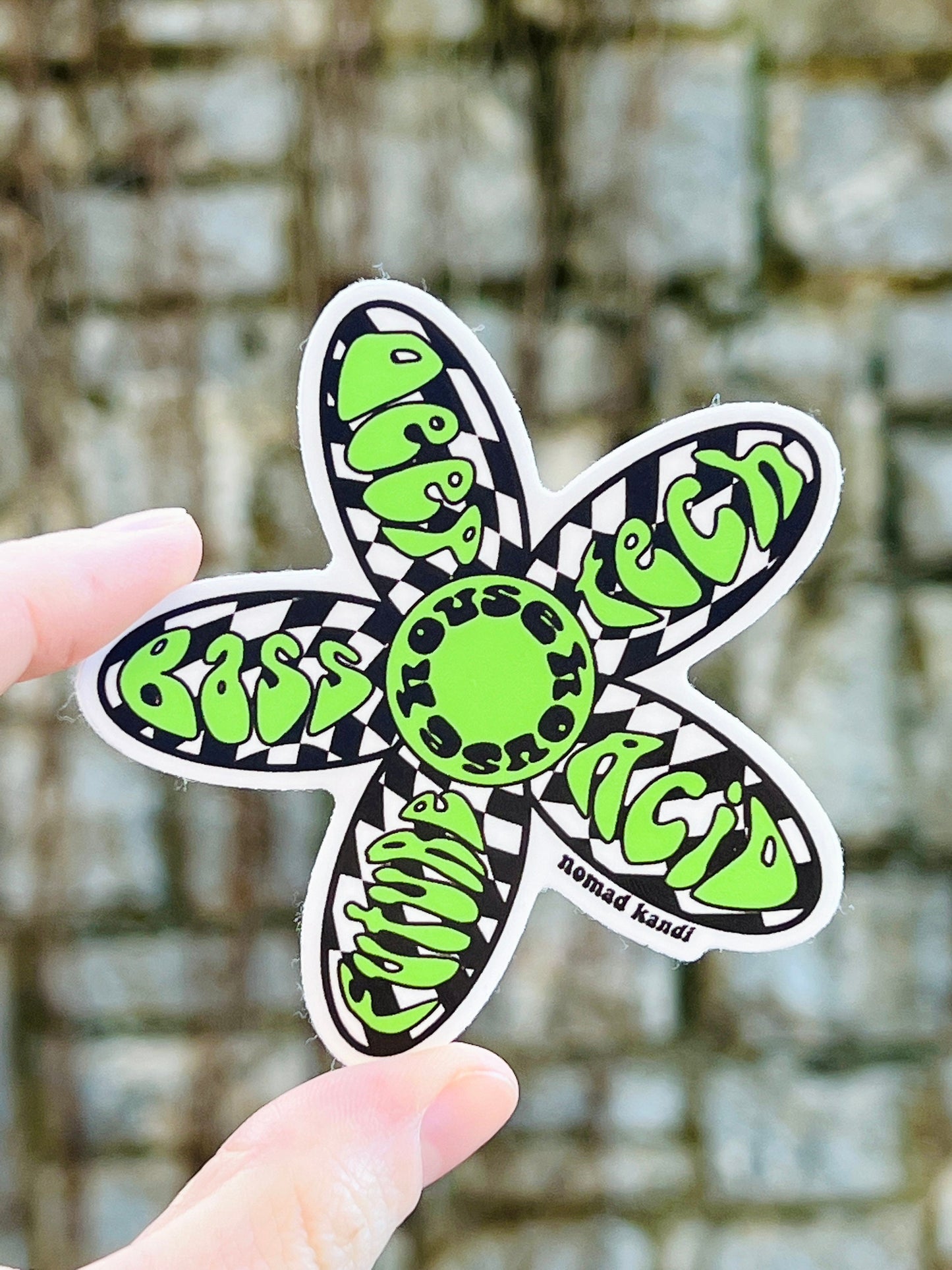 House Music Flower Sticker