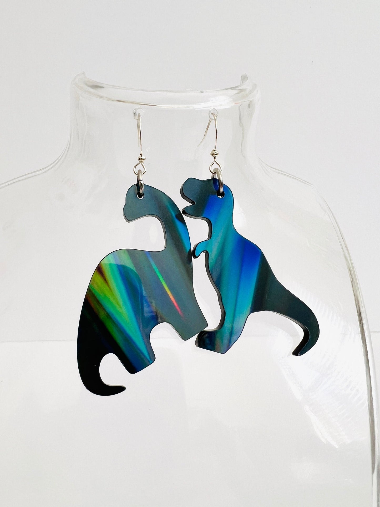 Dino Roar Earrings- Midnight Prism Limited Edition