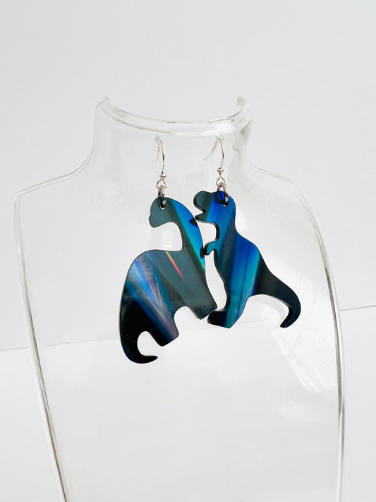 Dino Roar Earrings- Midnight Prism Limited Edition