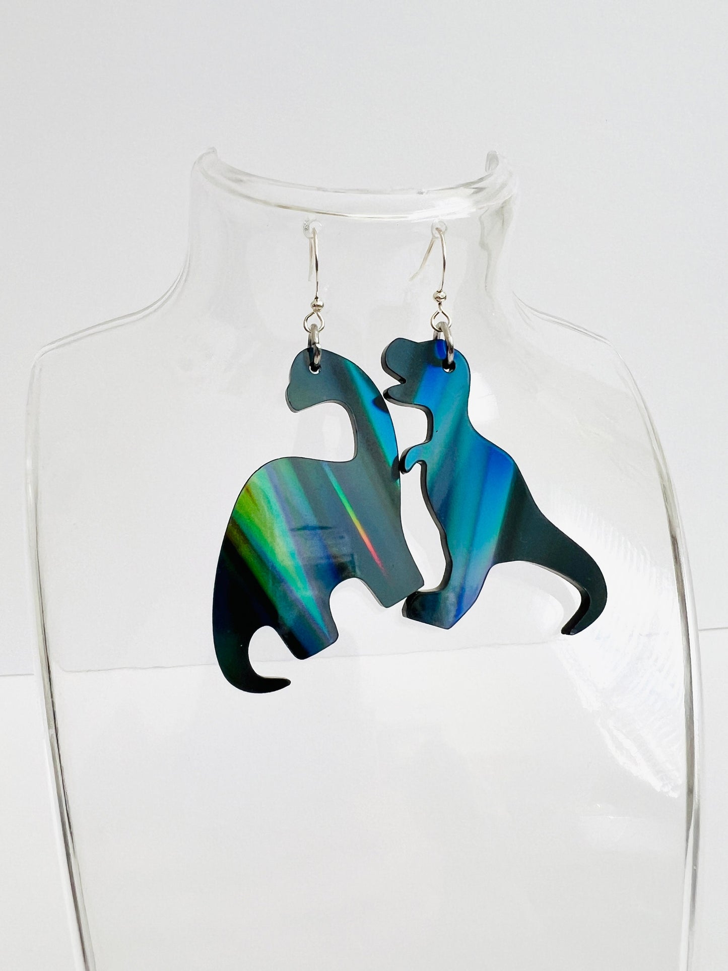 Dino Roar Earrings- Midnight Prism Limited Edition