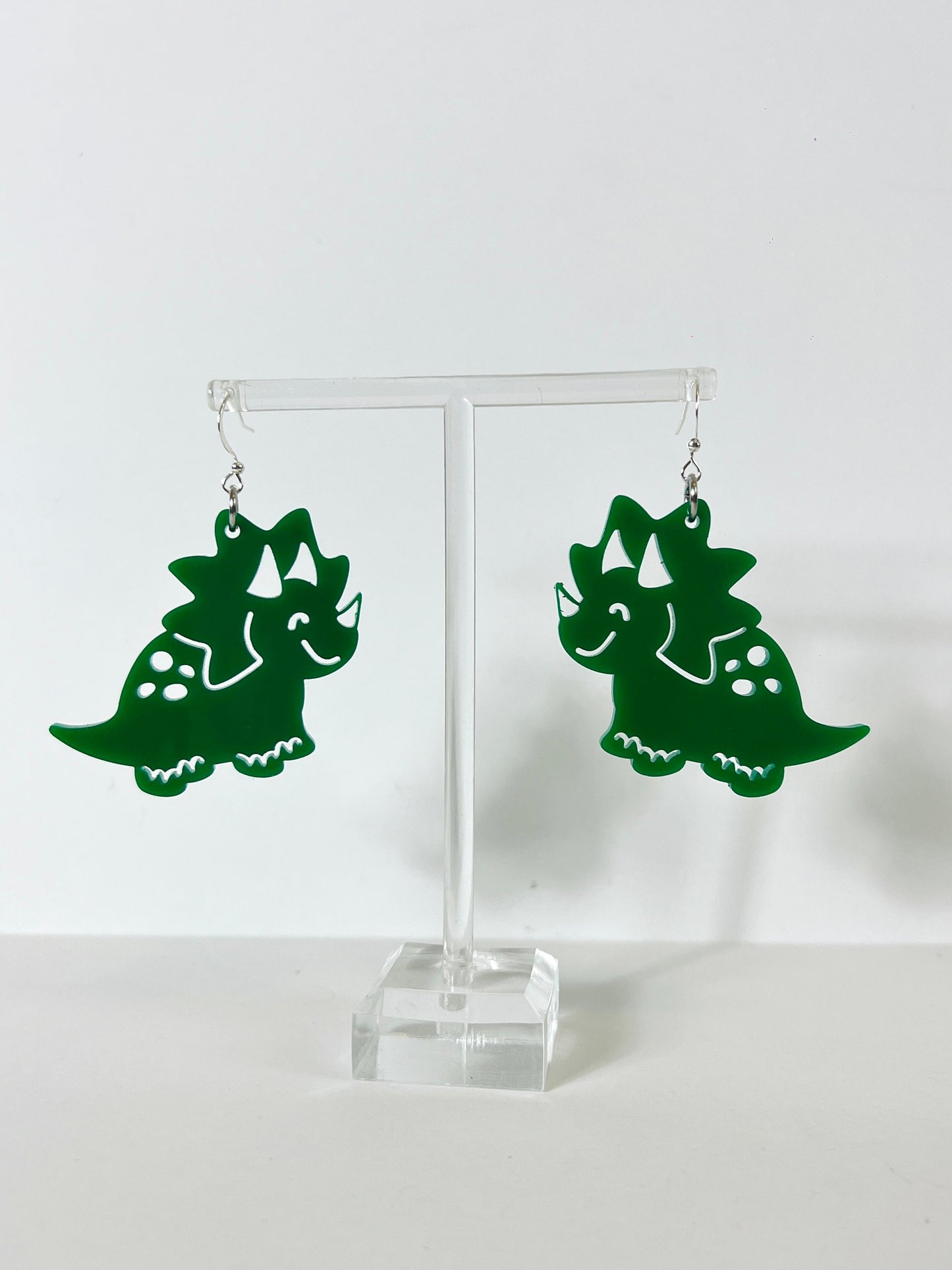 Triceratops Earrings