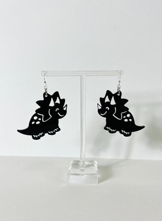 Triceratops Earrings