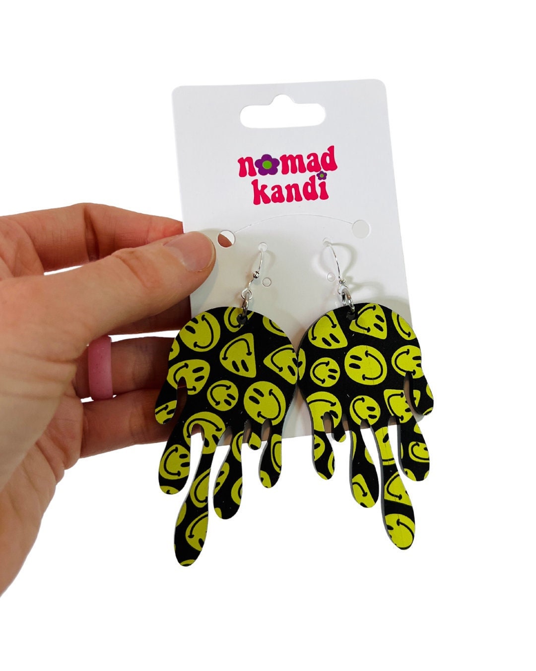 Melting Slime Smile Earrings